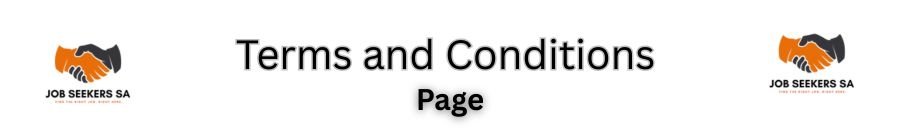 terms and conditions banner for job seekers sa