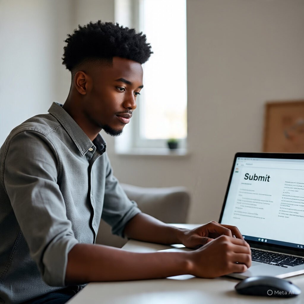 Jobs in South Africa – Young professional applying for new opportunities