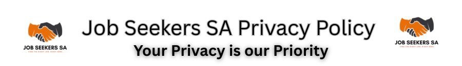 Privacy Policy banner for Job Seekers SA